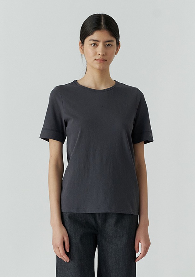 basic cotton t-shirt – charcoal