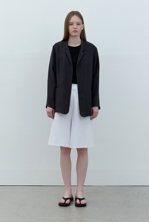 linen jacket -black