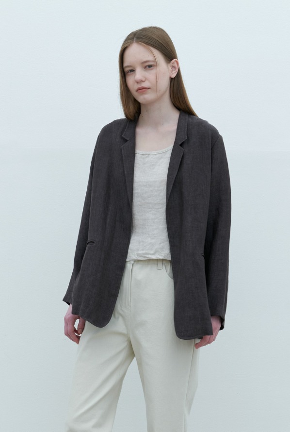 linen jacket-gray